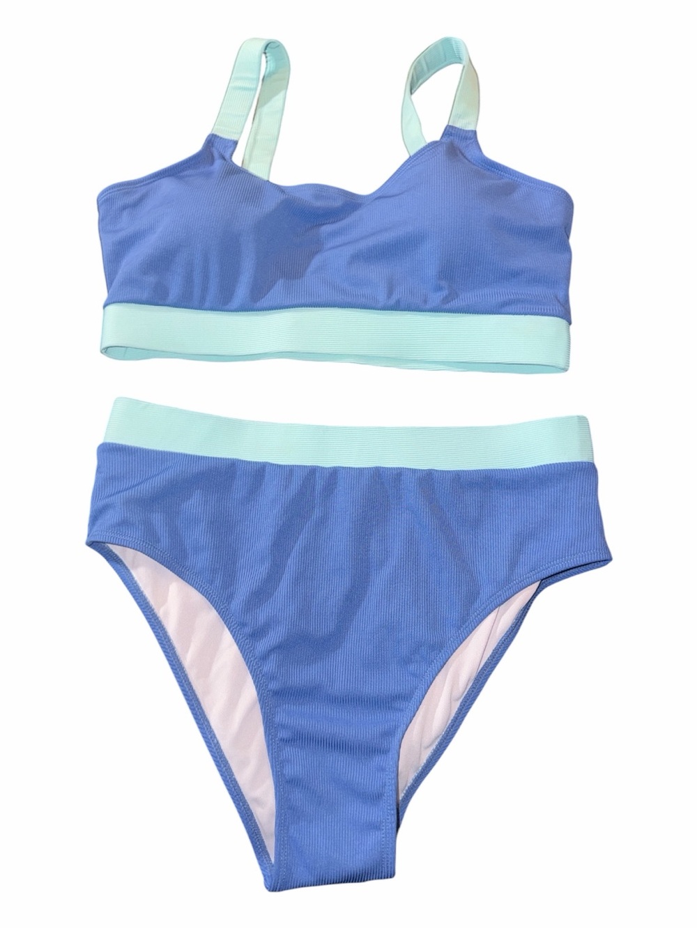SHEIN Blue & Mint Two-Piece Bikini Set